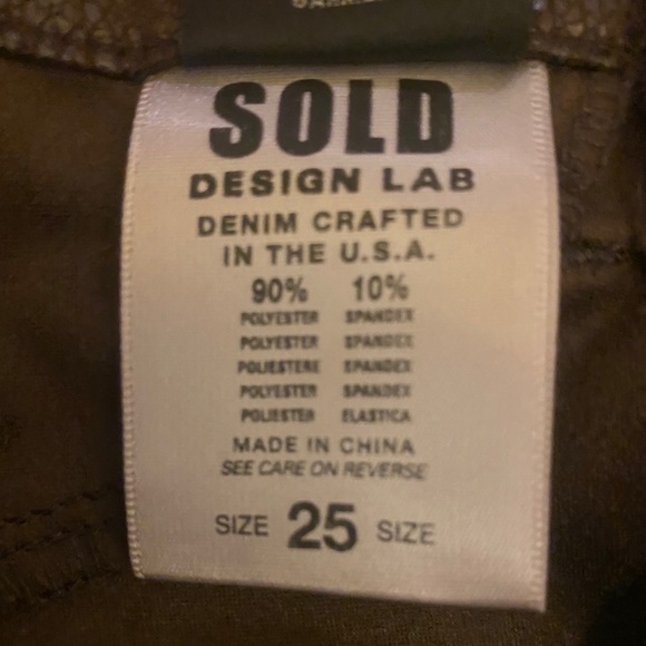 DESIGN LAB FAUX SUEDE SUPER SKINNY JEANS - Picture 4 of 4